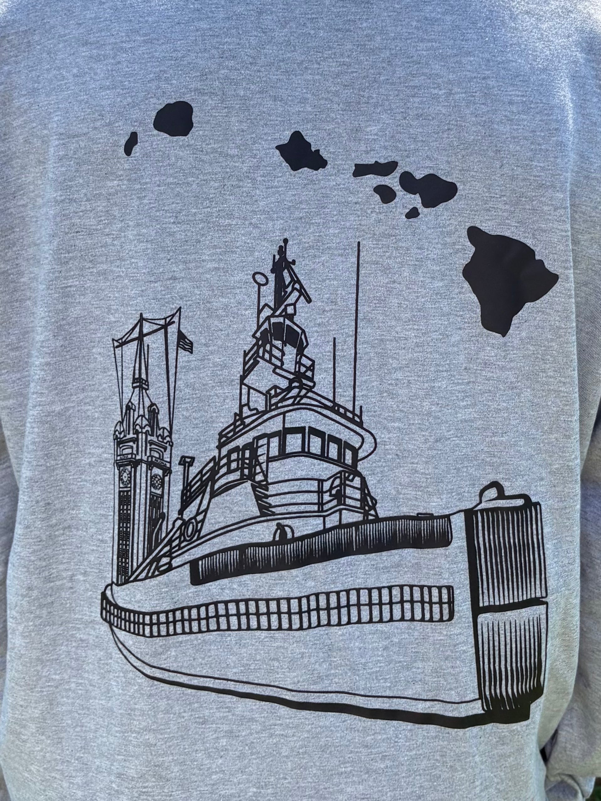 SAMPLE- Aloha Tower Hooded Long-Sleeve