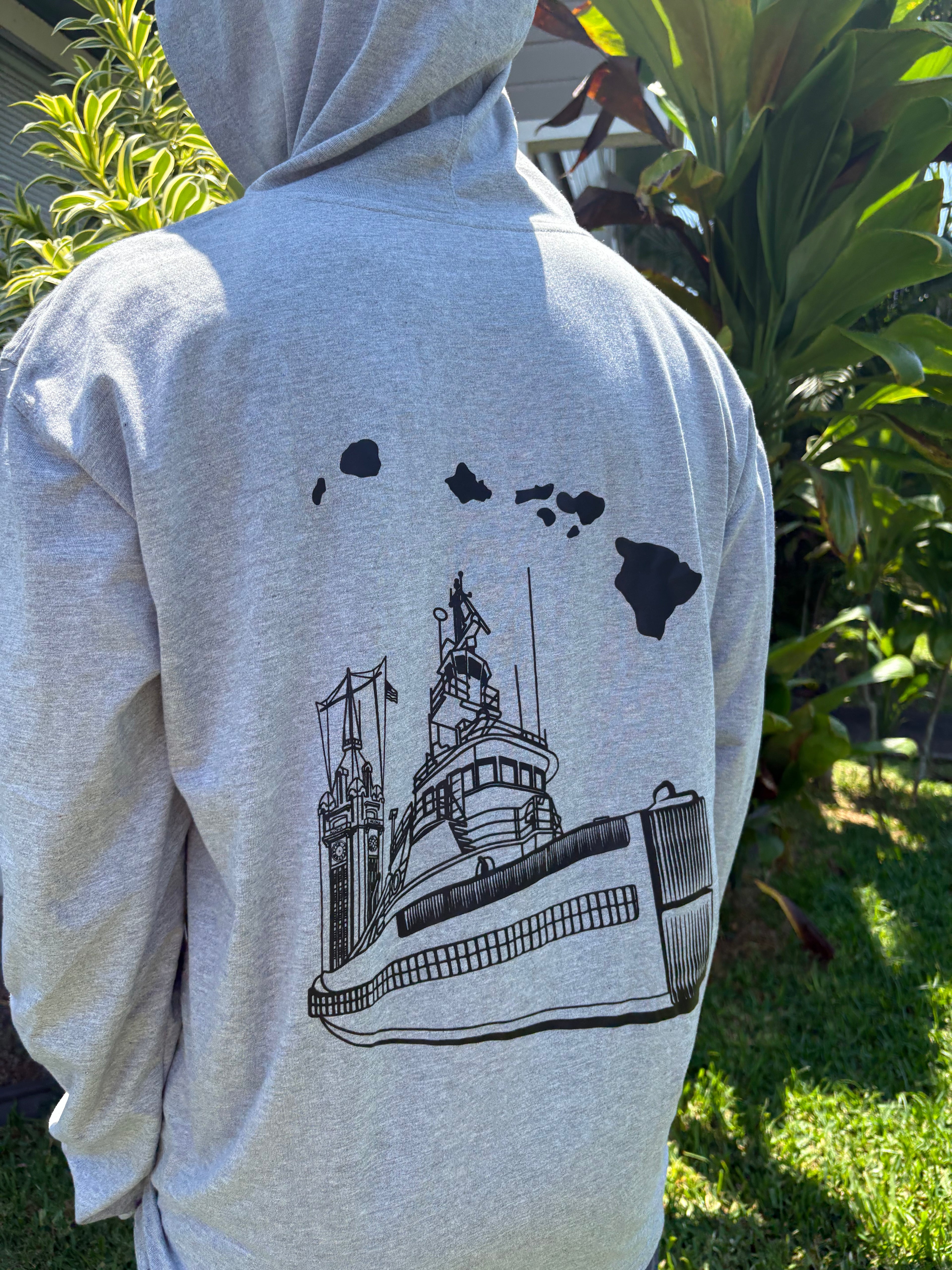SAMPLE- Aloha Tower Hooded Long-Sleeve